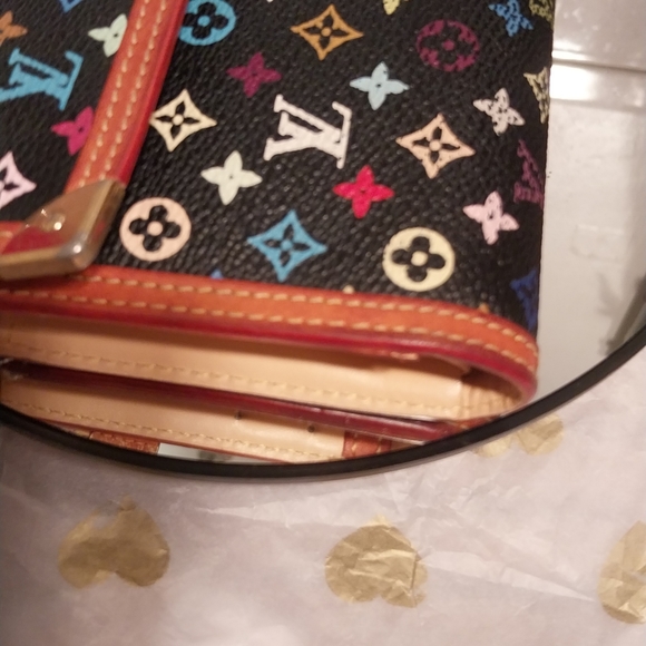 Authentic Louis Vuitton Murakami MultiColor Canvas Wallet Box, Dust Bag & Ribbon - Picture 11 of 17